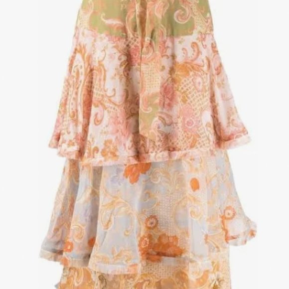 Zimmerman Women's Postcard Flounce Midi Skirt - Picture 3 of 5